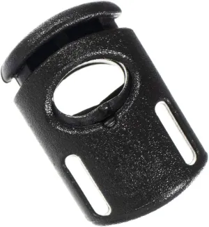 Paracord Planet Ellipse Spring Cord Lock 1/4 Inch – Paracord and Clothing – Black (25 Pack)