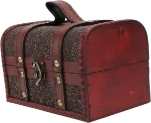 PartyKindom Retro Artware Decor Jewelry Storage Box Decorative Vintage Box for Storing and Displaying Jewelry Braclets Watches Brooches Durable and
