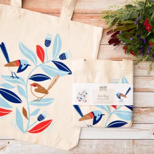 Peaceful Wrens - Vegan Tote Bag