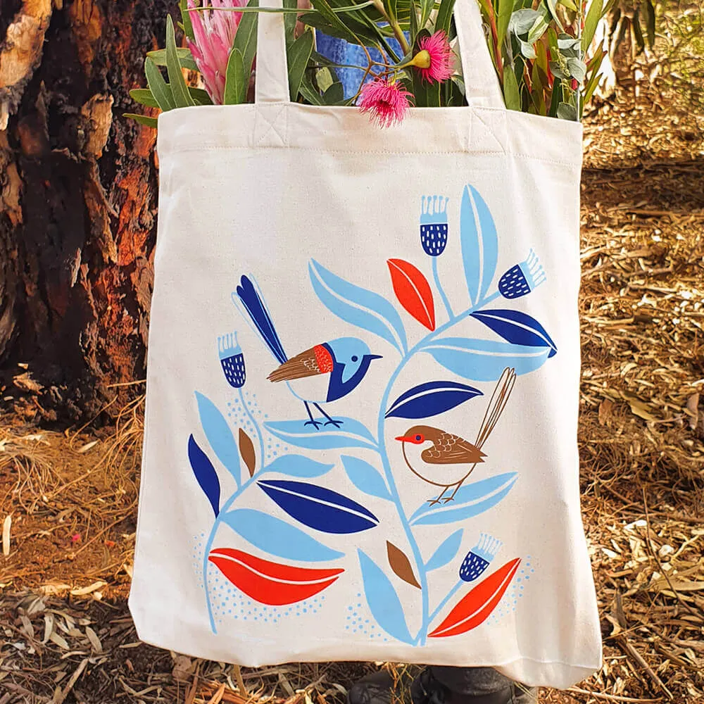 Peaceful Wrens - Vegan Tote Bag