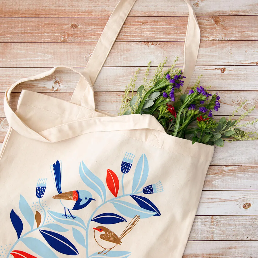 Peaceful Wrens - Vegan Tote Bag
