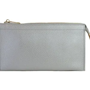 Perfect 3 Pocket Clutch Silver