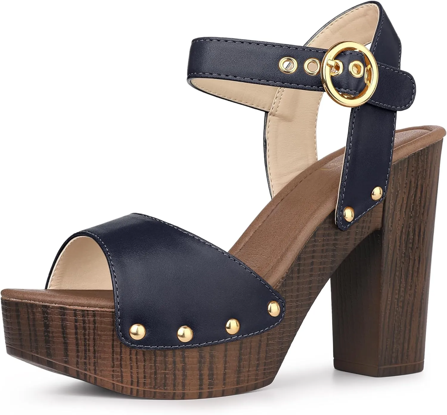 Perphy Platform Heels Slingback Chunky High Heel Sandals for Women