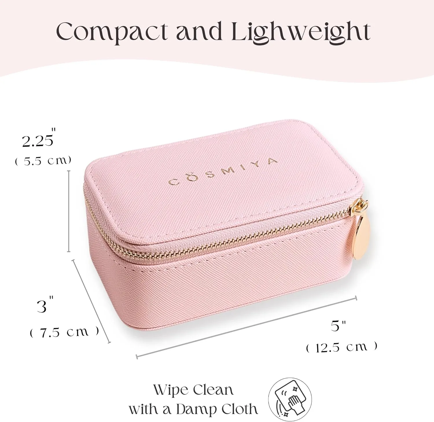 Personalized Initial Travel Jewelry Case - Monogram Custom Gifts For Women, Bridesmaid Proposal Gifts, Travel Jewelry Organizer, Customized Travel Jewelry Box, Birthday Gifts