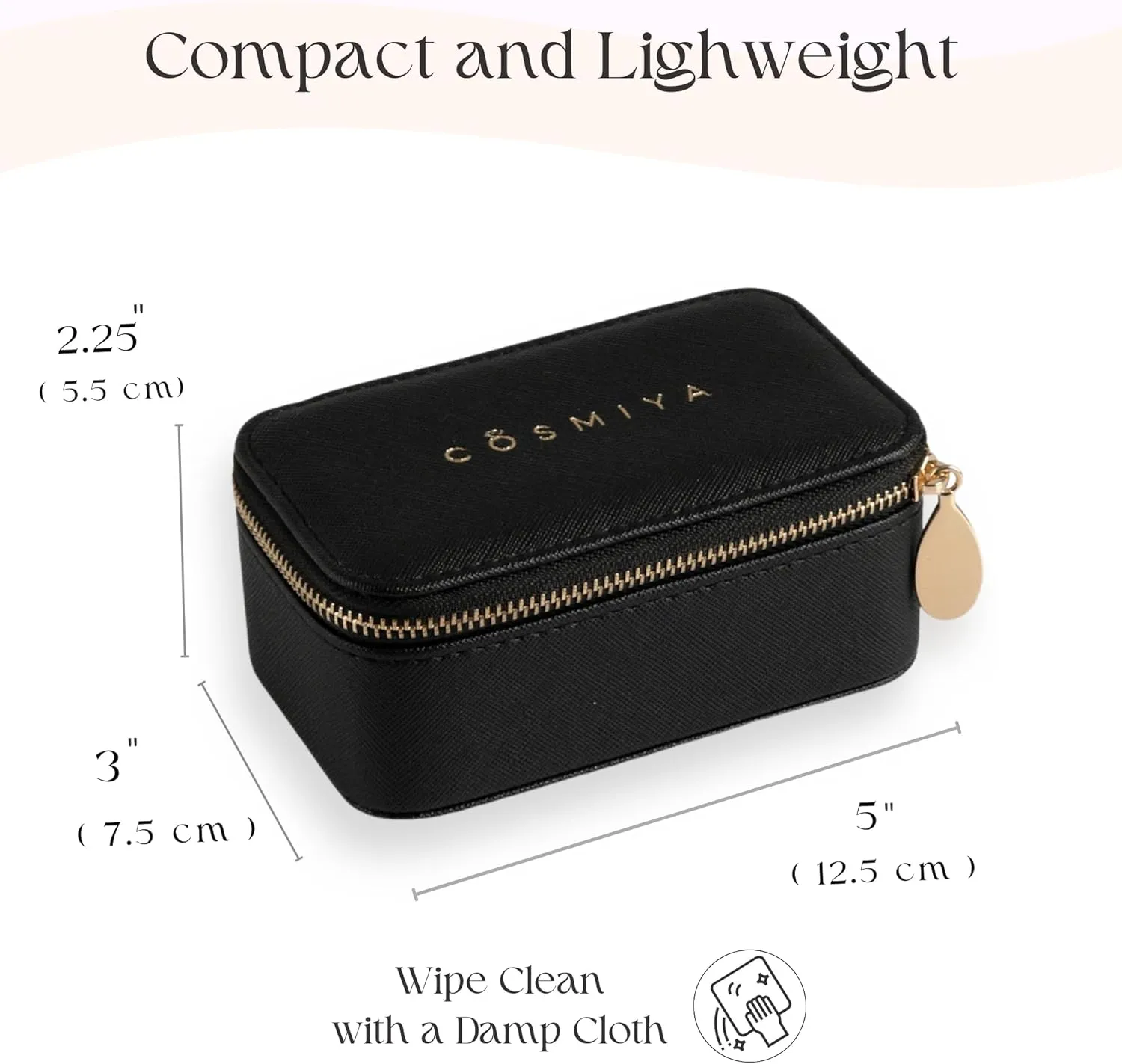 Personalized Initial Travel Jewelry Case - Monogram Custom Gifts For Women, Bridesmaid Proposal Gifts, Travel Jewelry Organizer, Customized Travel Jewelry Box, Birthday Gifts