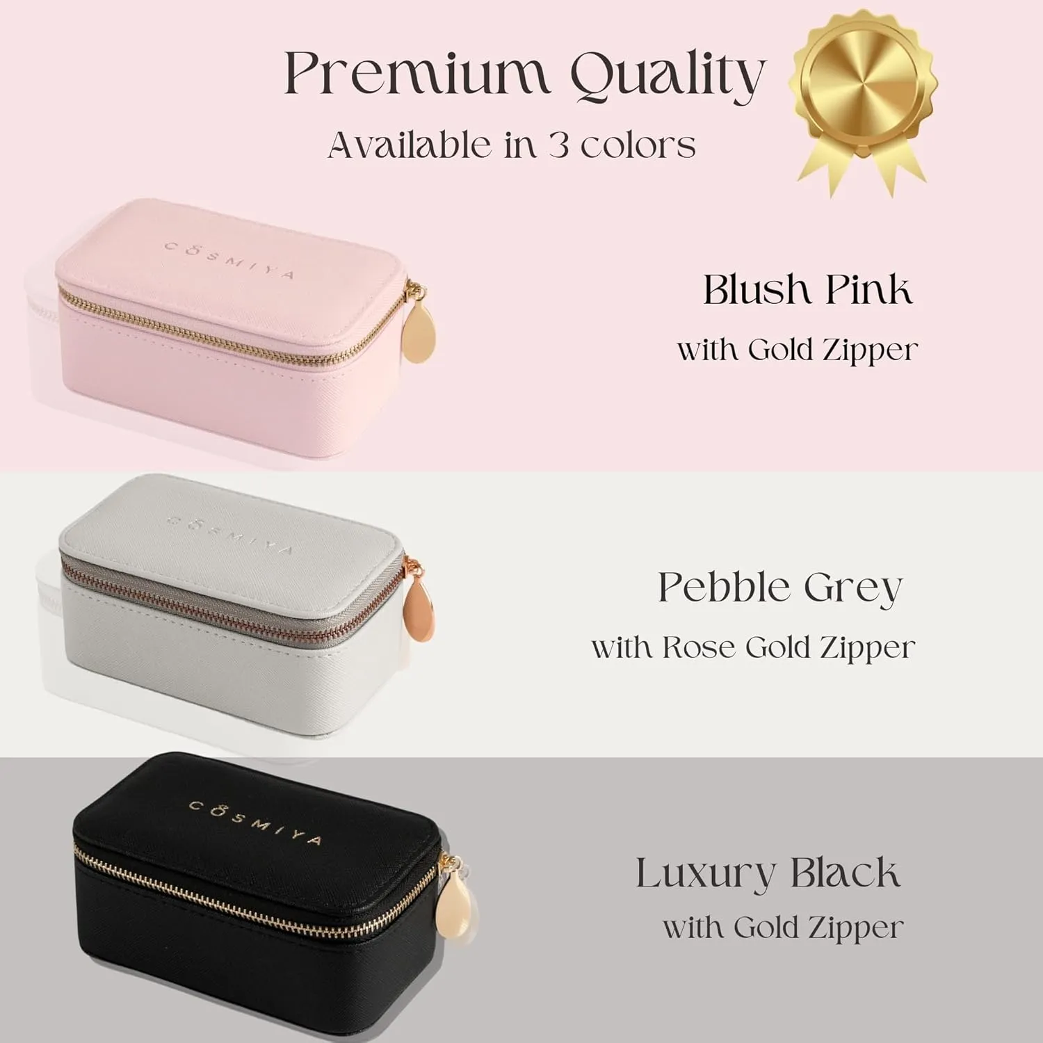 Personalized Initial Travel Jewelry Case - Monogram Custom Gifts For Women, Bridesmaid Proposal Gifts, Travel Jewelry Organizer, Customized Travel Jewelry Box, Birthday Gifts