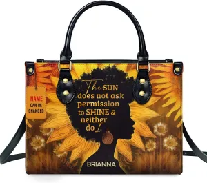 Personalized Leather Handbag For Black Women