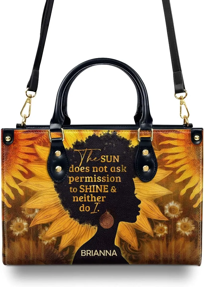 Personalized Leather Handbag For Black Women