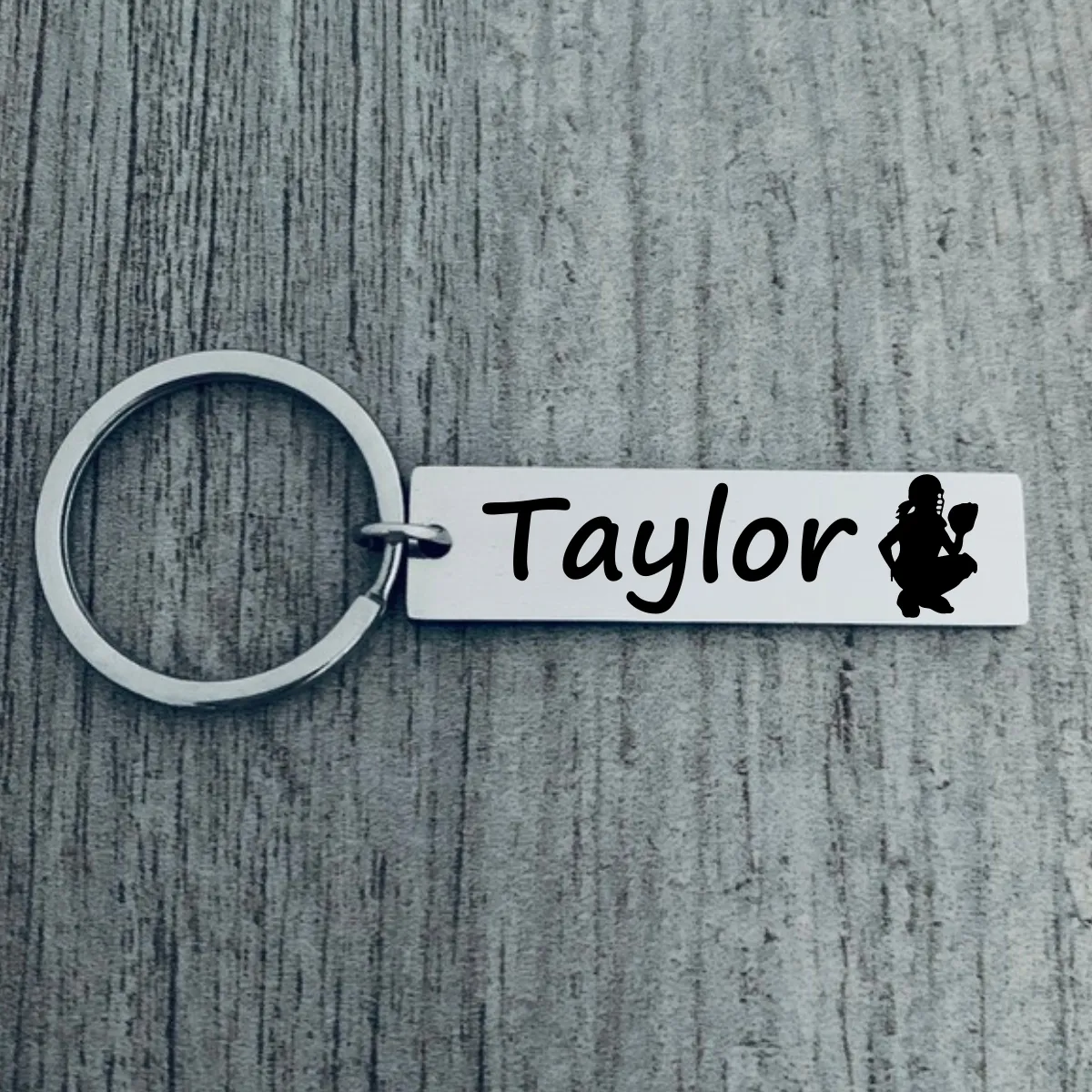Personalized Softball Catcher Keychain