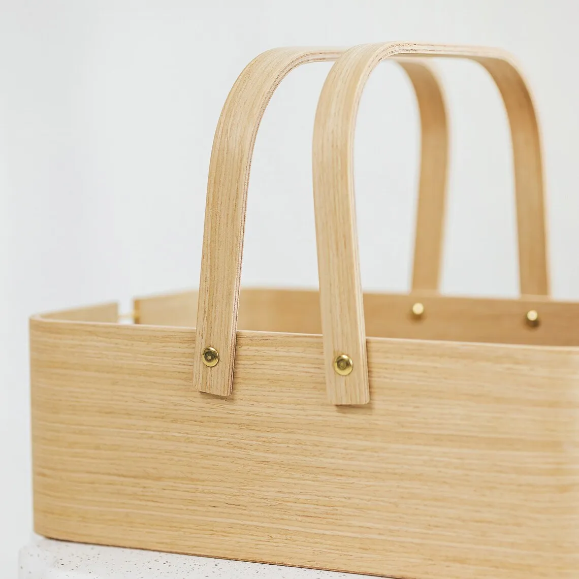 Picnic wooden basket with boxes- wood