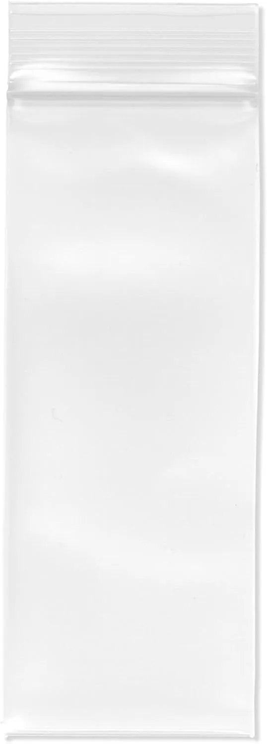 Plymor 2" x 5" (Pack of 100), 6 Mil Industrial Duty Zipper Reclosable Plastic Bags
