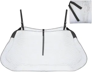 Pool Float Storage Bag - Adjustable Foldable Swimming Pool Hanging Mesh Organizer - Pool Toy Storage Swimming Pool Bag Large Hanging Net Bag for Toys, rafts, Noodles, Sports Balls