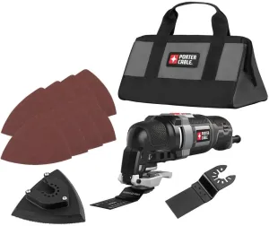 PORTER-CABLE Oscillating Multi-Tool Kit, 3.0-Amp, 11-Piece, Corded (PCE606K)