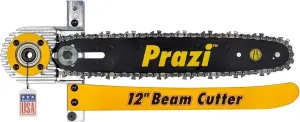 Prazi 12" Beam Cutter Attachment for Non-Worm Circular Saws – Model PR2700 for 7-1/4" Circular Saws, Non-Worm Drive – American Owned Company – Increase Cut Depth from 2-1/2” to 12”