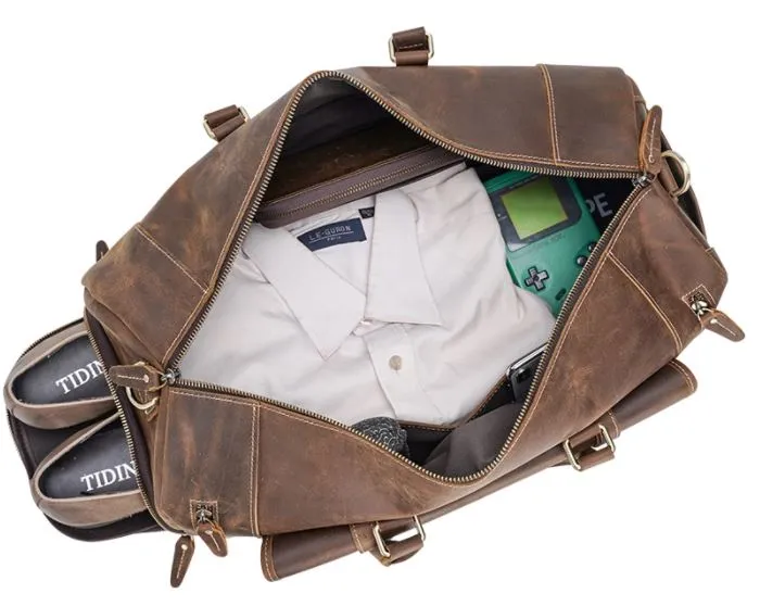 Premium Quality Cows Hide Leather Duffel Bag