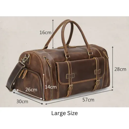 Premium Quality Cows Hide Leather Duffel Bag