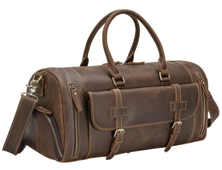 Premium Quality Cows Hide Leather Duffel Bag