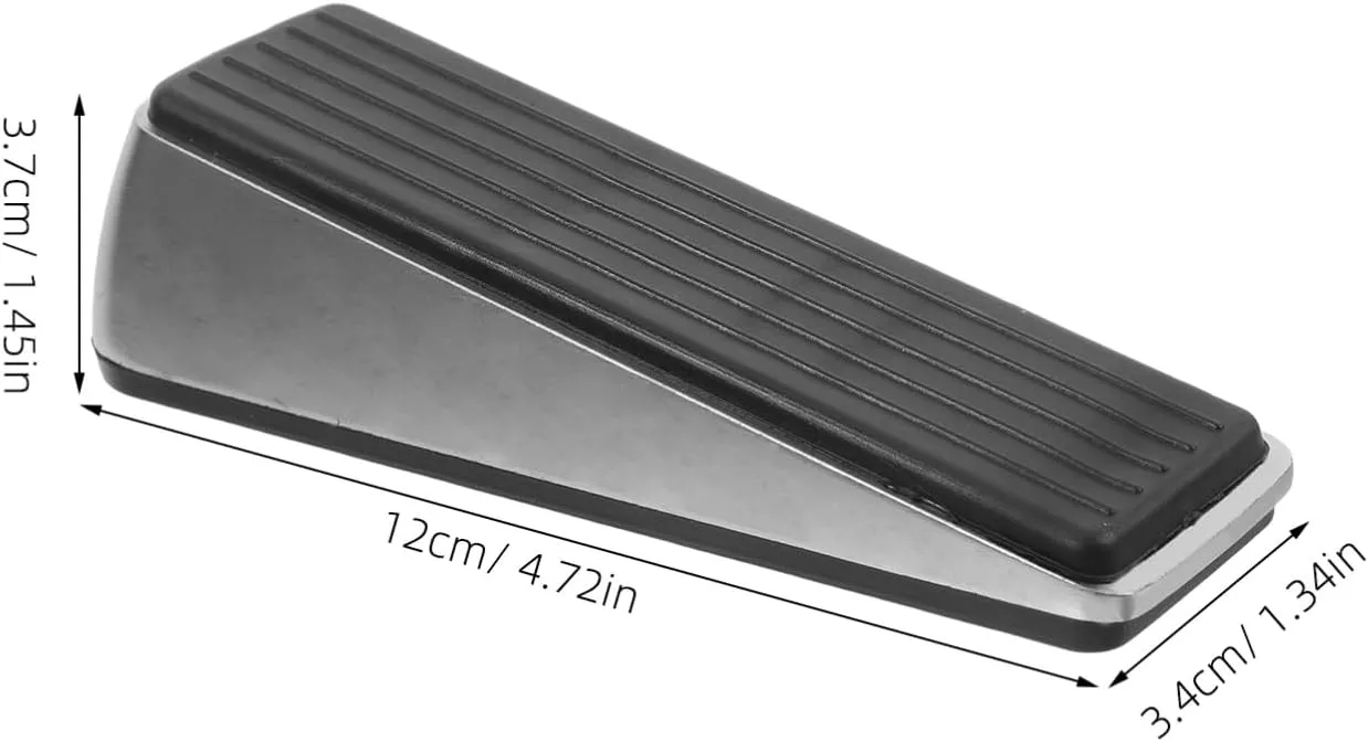 PRETYZOOM Heavy Duty Door Stopper Wedge Reliable Floor Door Stop for Carpet Tile Floors Enhanced Grip Stability for Home Hotel Use