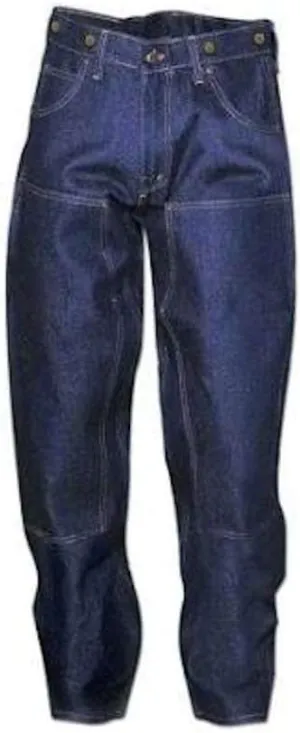 Prison Blues Men's Double Knee Work Jeans (7 Pocket) with Suspender Buttons