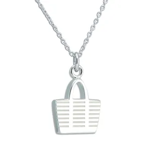 Purse Necklace in Sterling Silver