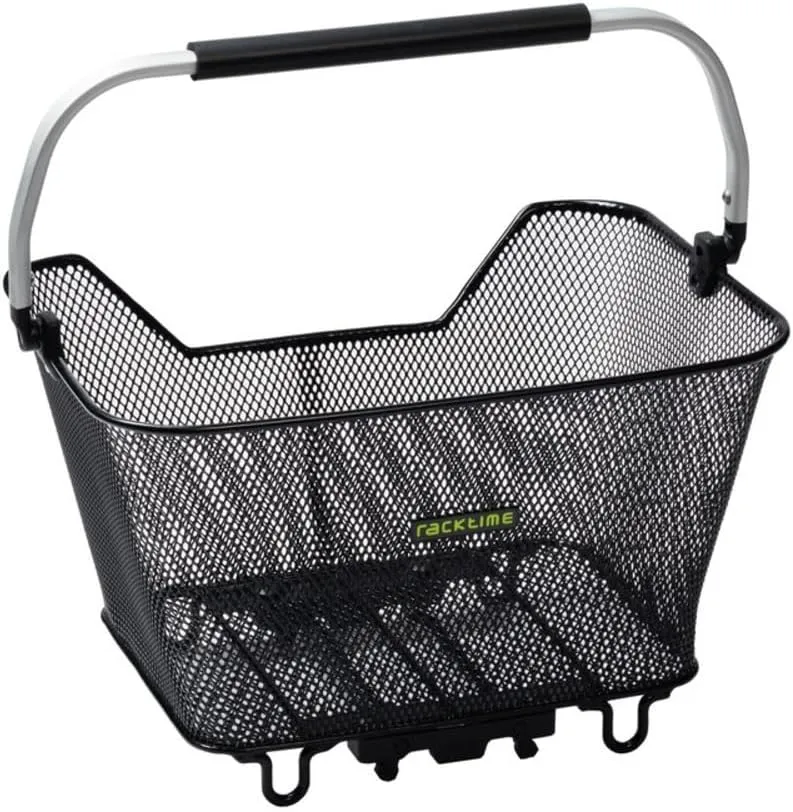 Racktime Unisex – Adult's Basdeluxe Baskets, Black, Standard Size