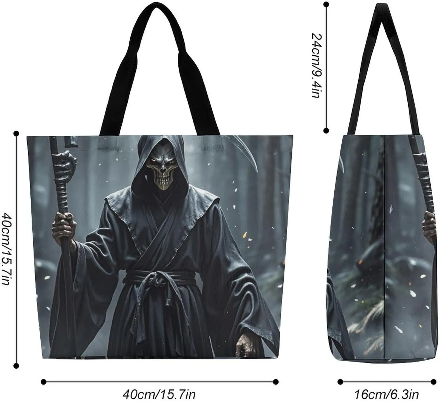 Rainbow Rose Flower Tote Bag for Women Reusable Grocery Shoulder Bags Shopping Bag for Travel, Groceries