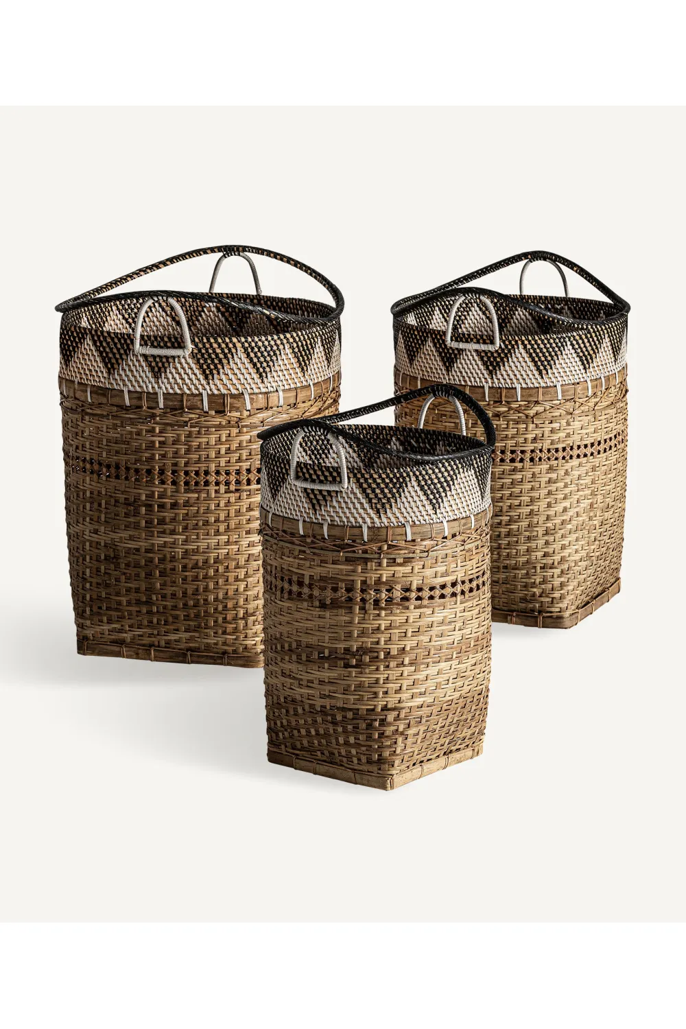 Rattan Stackable Baskets (3) | Vical Home Zirba