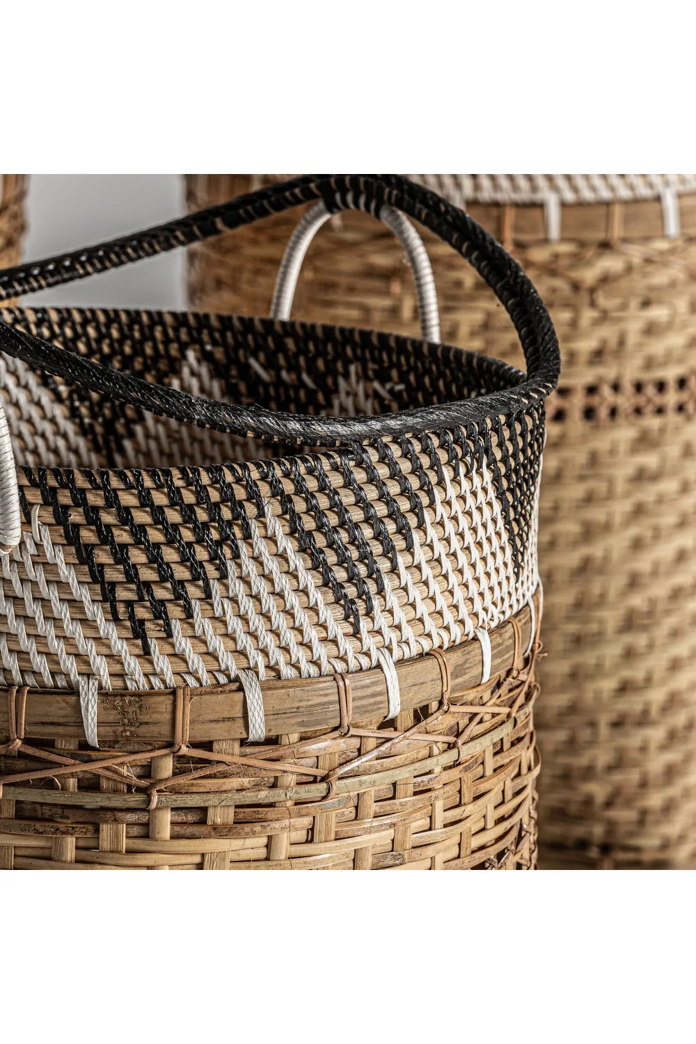 Rattan Stackable Baskets (3) | Vical Home Zirba
