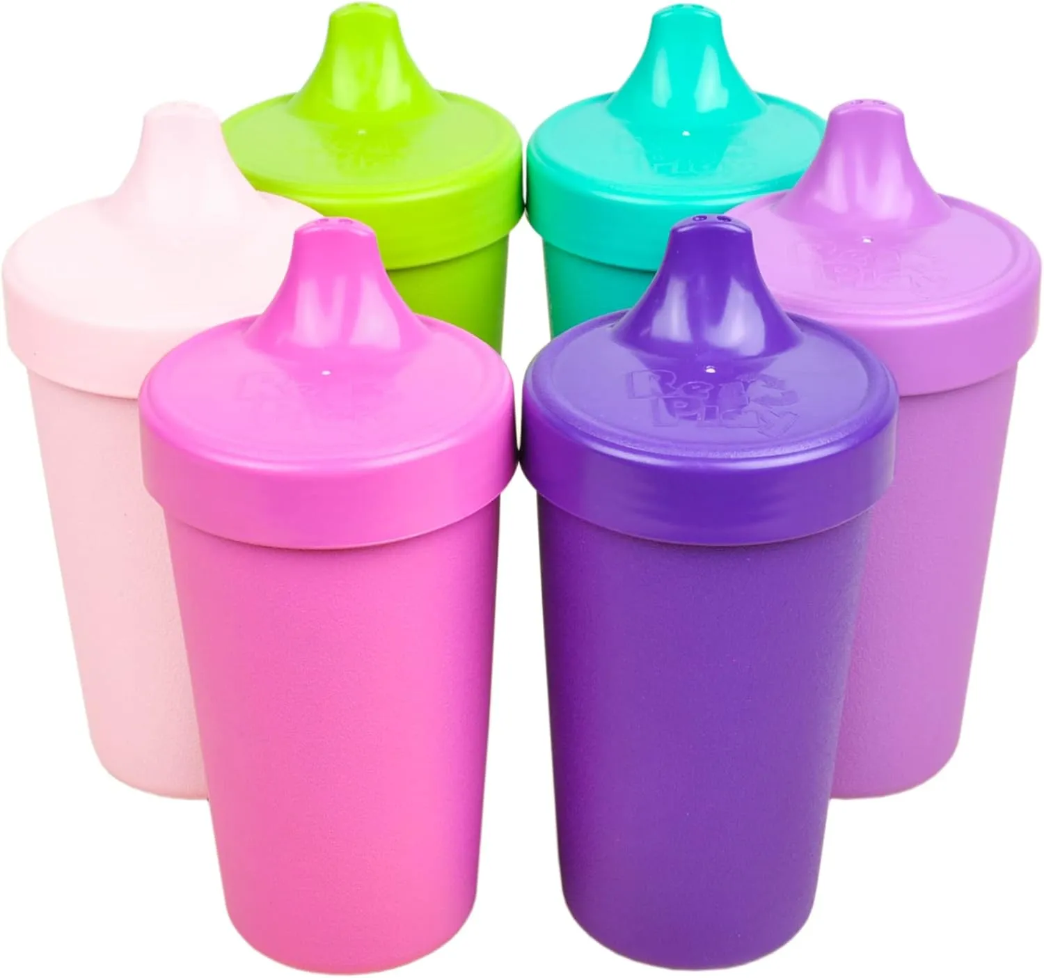 Re-Play Sippy Cups for Toddlers - 10 Oz. Reusable Spill Proof Cups for Kids, Dishwasher/Microwave Safe - Made in USA - Set of 6-3.13" x 6.25" - Fairytale