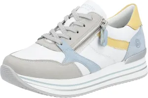 Remonte Women's D1323 Low Trainers, Vapor White Aqua Sun Ciel 81, 5 Women