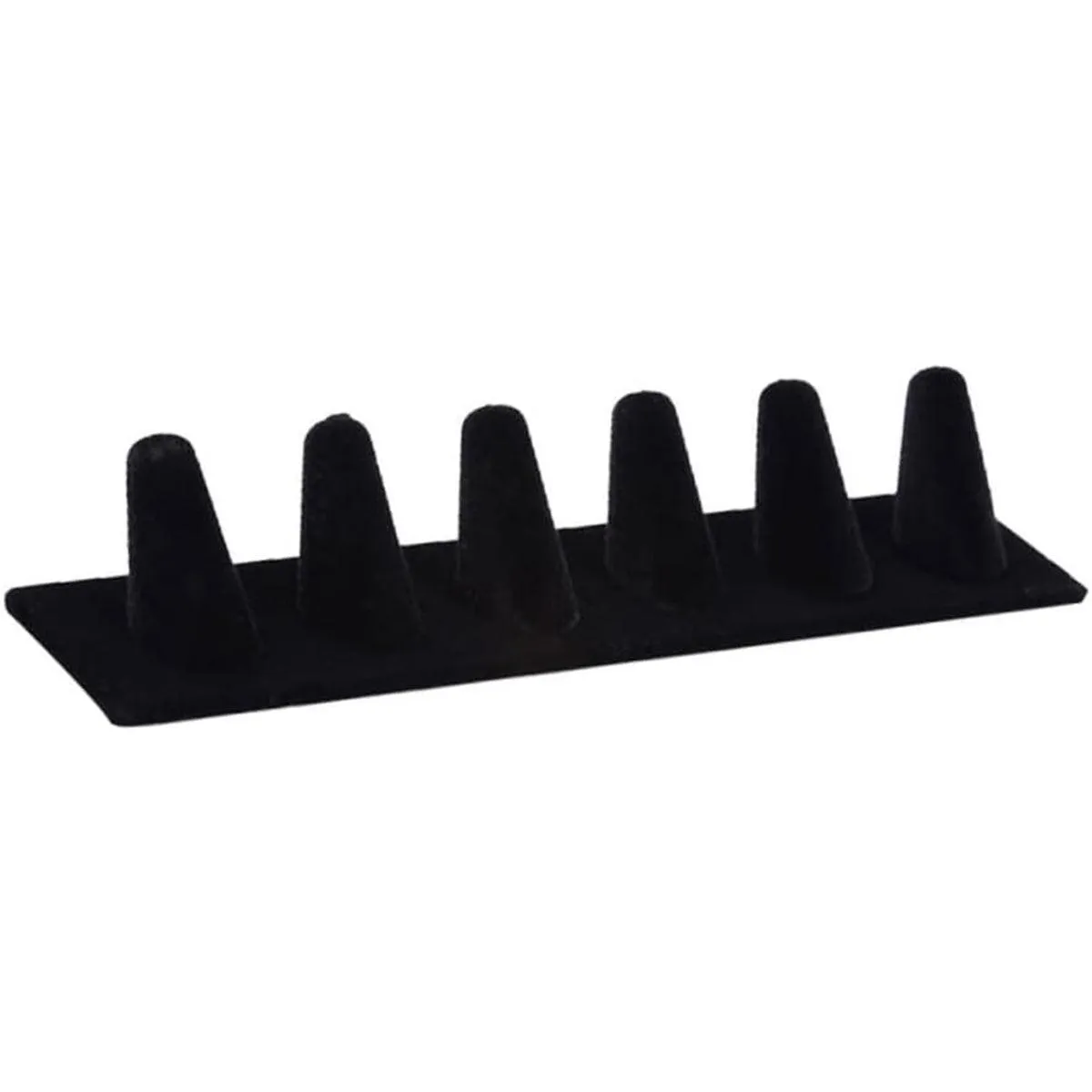 Resin Flocking Ring Holder Display Stand Jewelry Finger Rings Organizer Stand