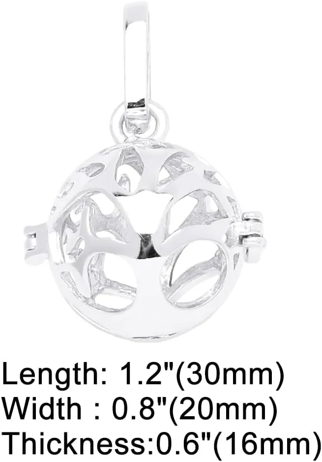 Retro Harmony Ball Chime Bola Necklace Pendant Copper Gold Plated Wishing Ball Gifts For Wife PDTB403