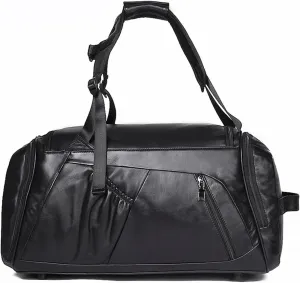 Retro Leather Duffle Bag Weekend Bag Men's Handbag Men Real Cowhide Leather Travel Duffle Bag