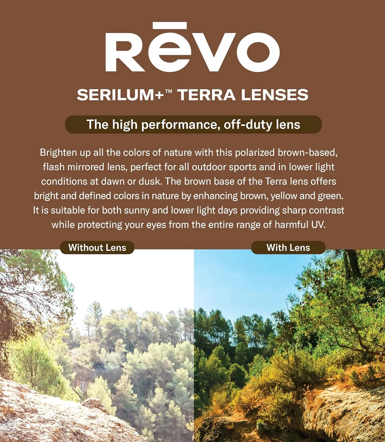 Revo Sunglasses Finley: Polarized Lens with Eco-Friendly Rectangle Frame