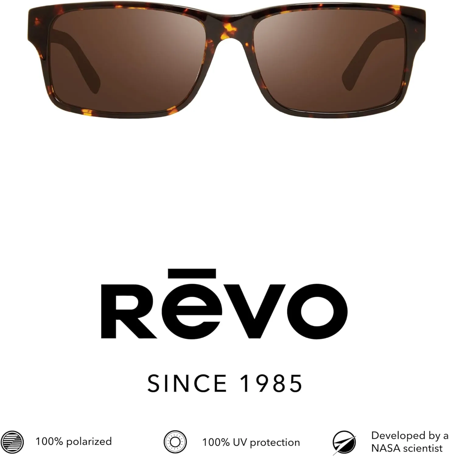 Revo Sunglasses Finley: Polarized Lens with Eco-Friendly Rectangle Frame