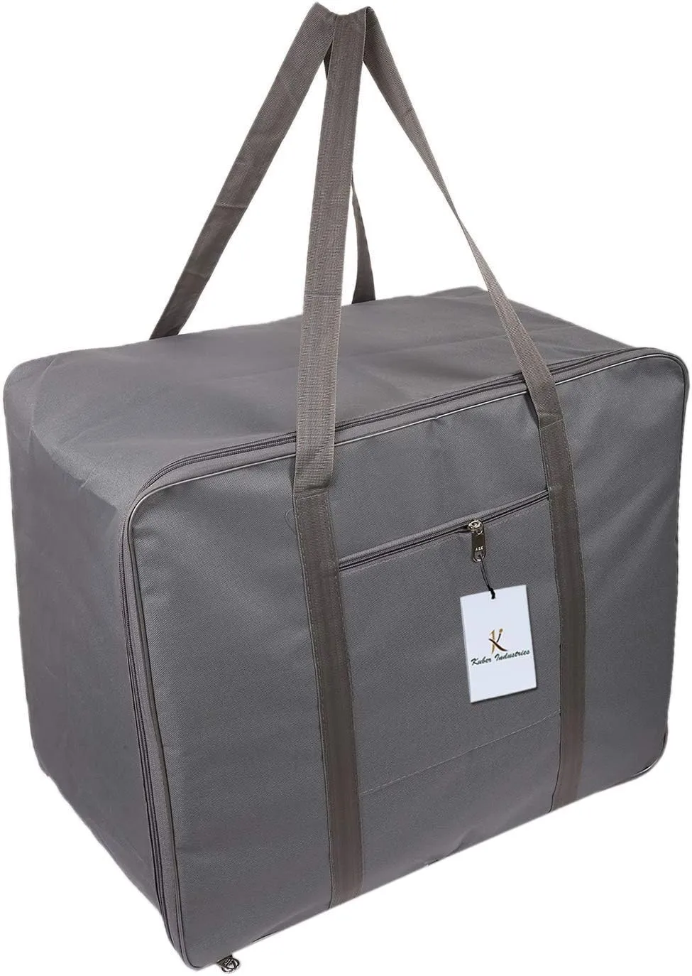 Rexine Jumbo Attachi Bag Travel Handbag Storage Carrying Bag, Blanket Cover,Duffle,Travel Multi-Purpose Bag Ctktc034727 (Grey)