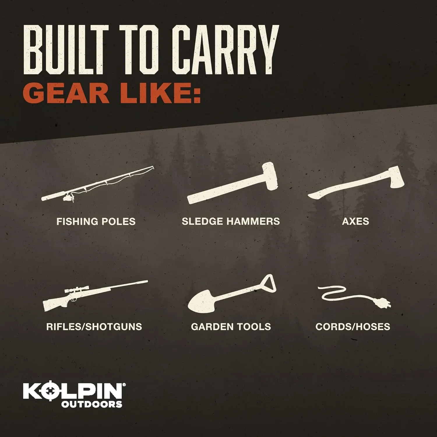 Rhino Grip® Pro - Polaris UTV, Pair - Heavy Duty Carriers for Shovels, Guns, Bows, Augers, etc. - Use on Polaris Ranger, General, Xpedition, Pro XD