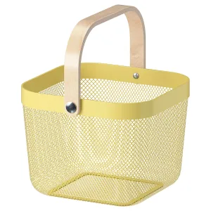 RISATORP Basket, light yellow, 25x26x18 cm, 30557403