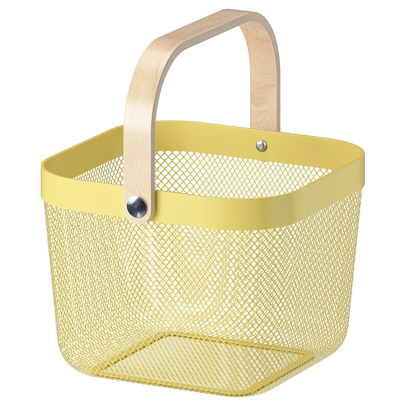RISATORP Basket, light yellow, 25x26x18 cm, 30557403