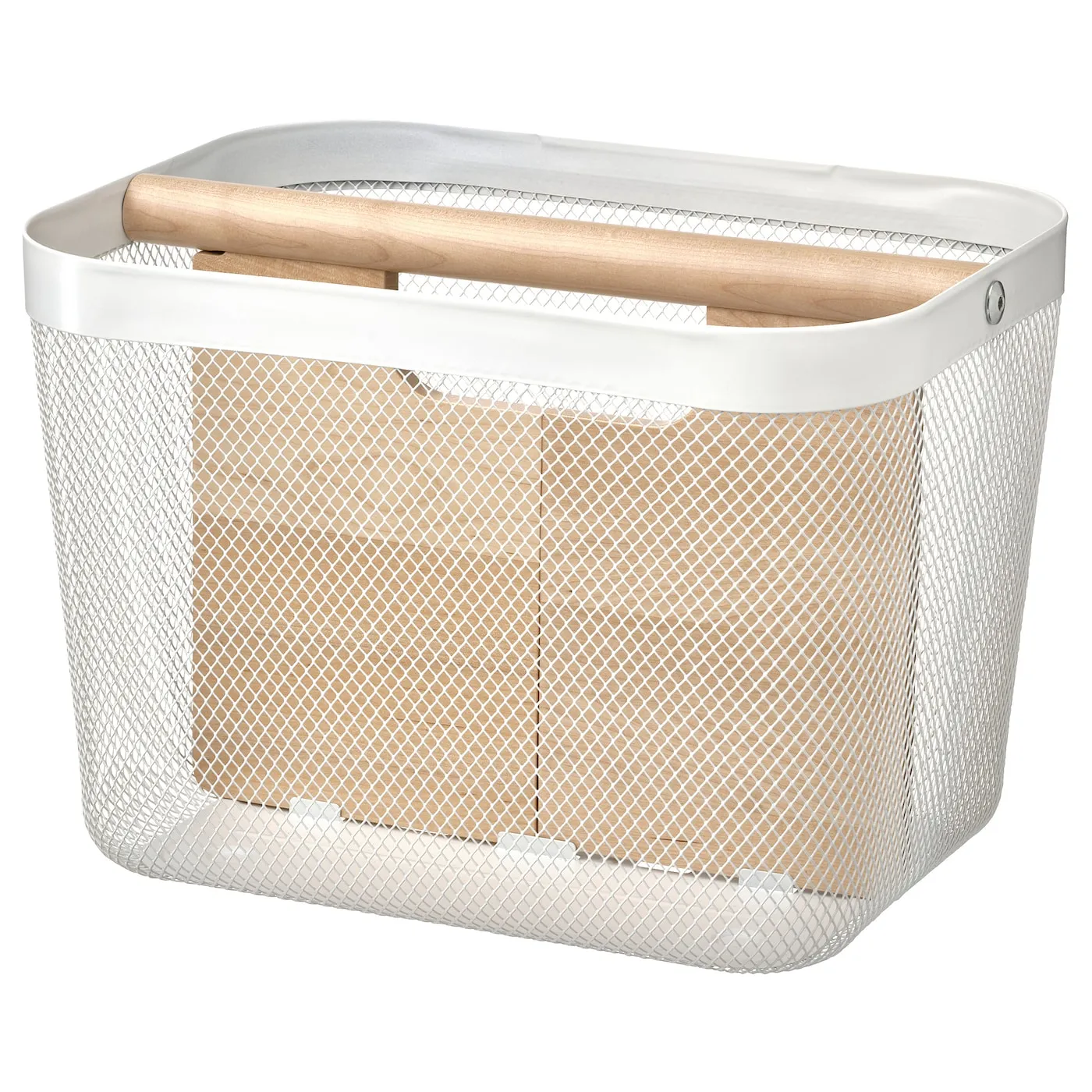 RISATORP Basket with compartments, white, 33x24x23 cm, 30527637