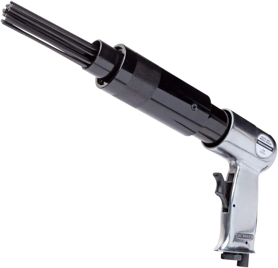 Rockwood Pistol Grip Air Needle Scaler Pneumatic Tool Remove Paint Slag Rust Deburring