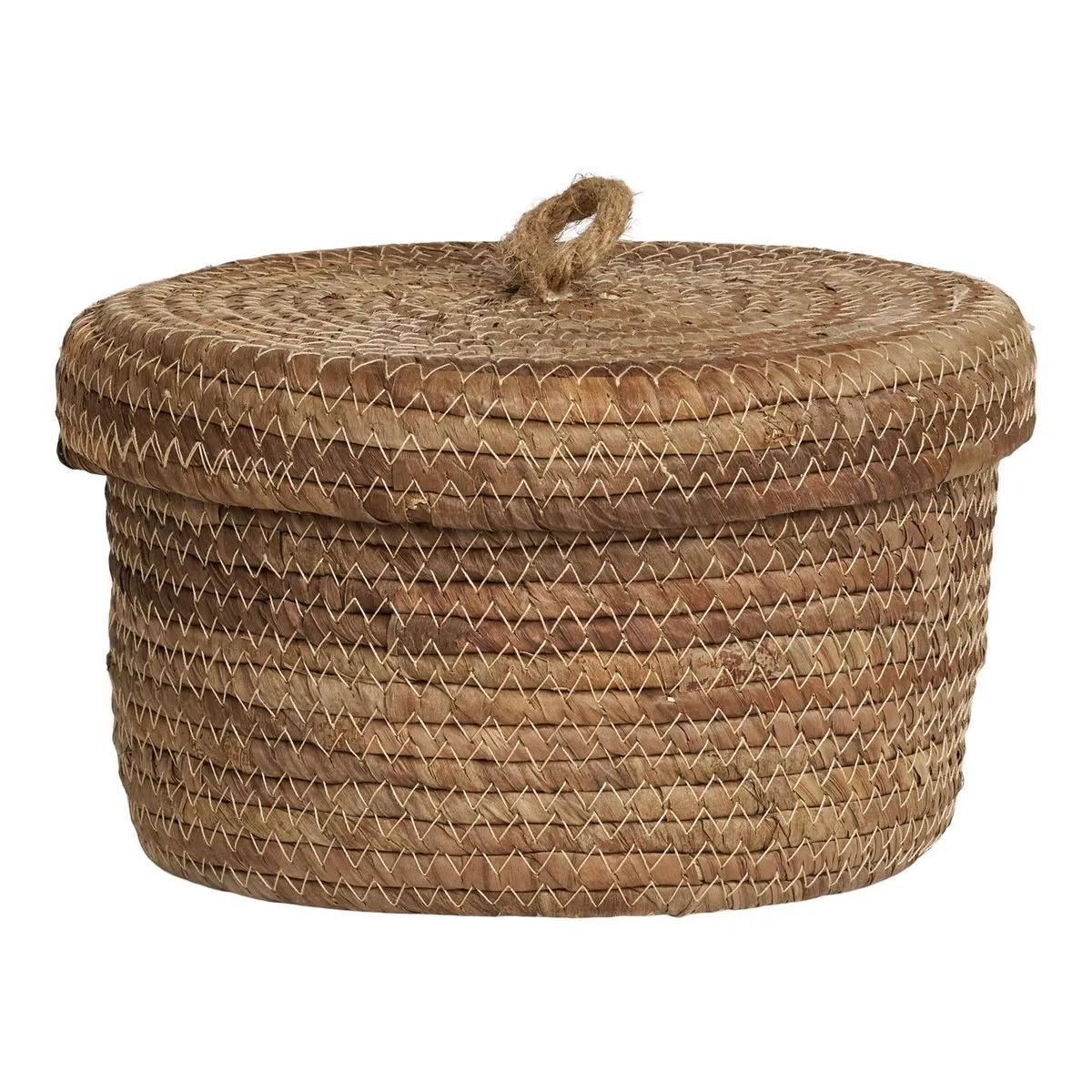 Rootz Natural Banana Leaf Baskets - Seagrass Storage Baskets - Handwoven Decorative Baskets - 2124cm x 2124cm x 1416cm