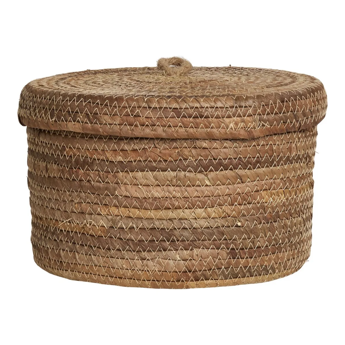 Rootz Natural Banana Leaf Baskets - Seagrass Storage Baskets - Handwoven Decorative Baskets - 2124cm x 2124cm x 1416cm