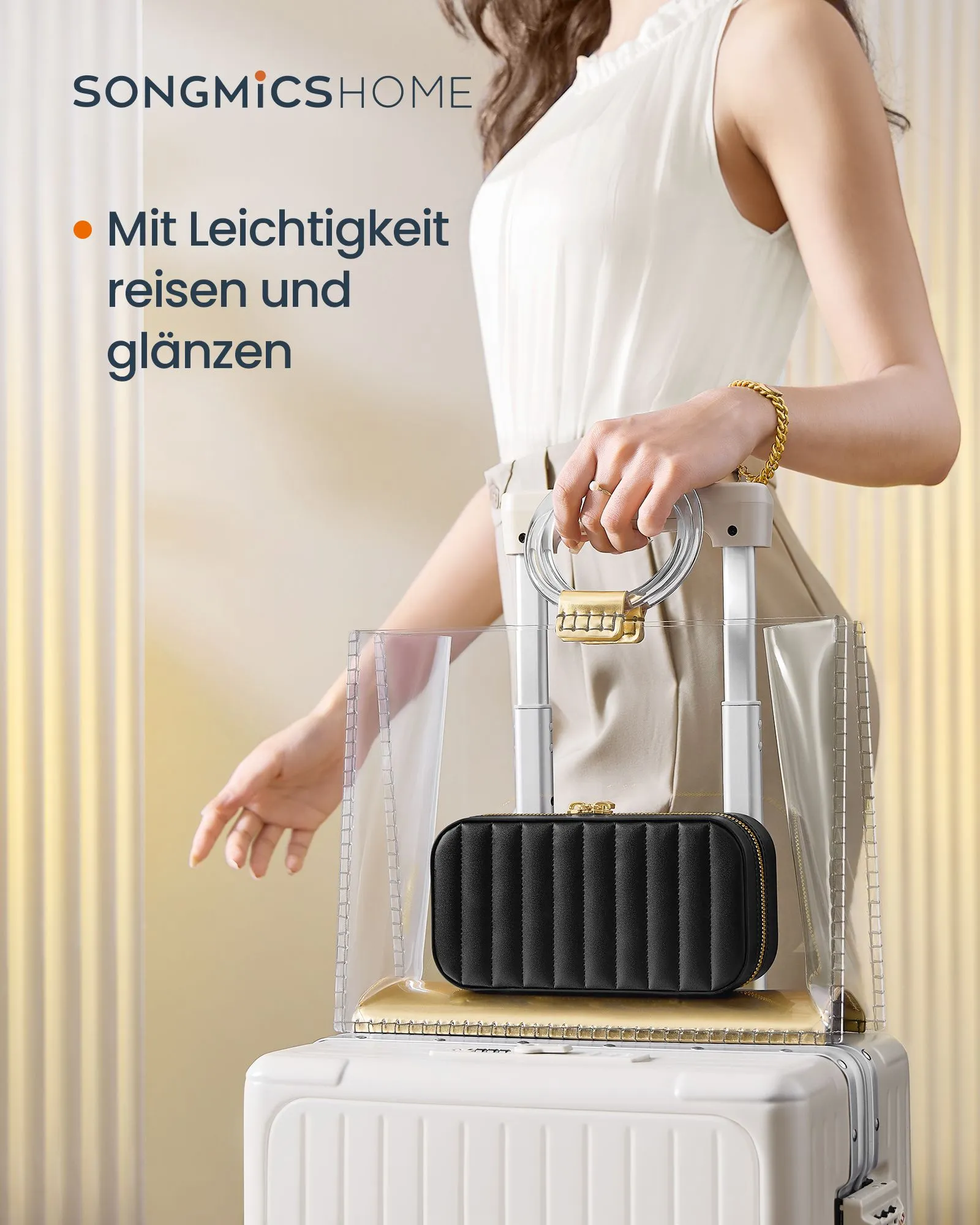 Rootz Travel Jewelry Box Organizer - Jewelry Case - Storage Case - Compact Design - 10.5cm x 20.5cm x 6cm