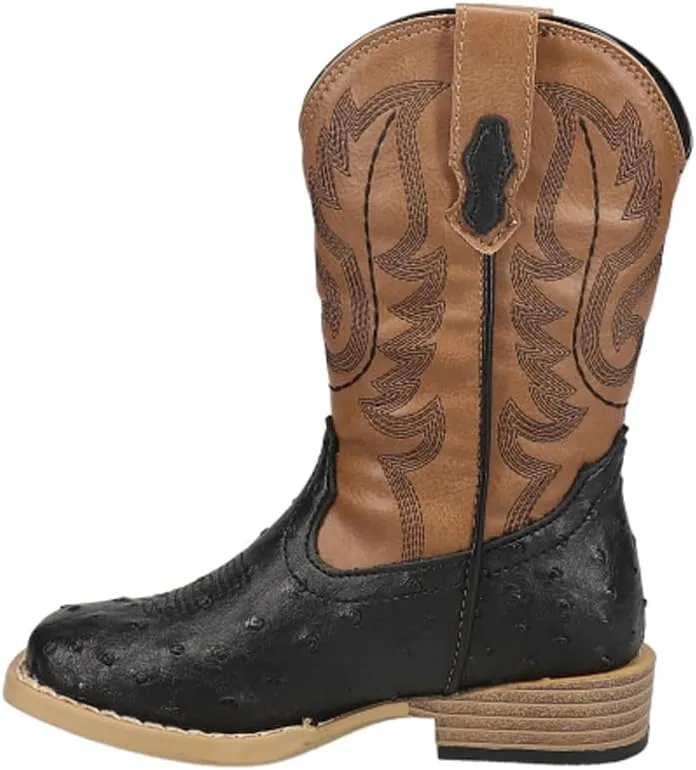 ROPER Infant Boys Cowbaby Bumps Round Toe Casual Boots Mid Calf - Brown