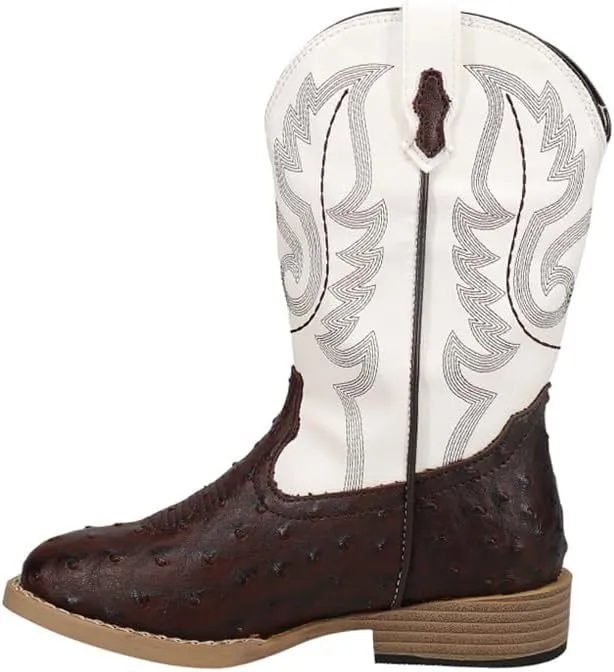 ROPER Infant Boys Cowbaby Bumps Round Toe Casual Boots Mid Calf - Brown