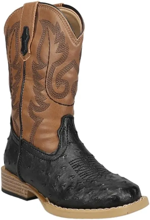ROPER Infant Boys Cowbaby Bumps Round Toe Casual Boots Mid Calf - Brown
