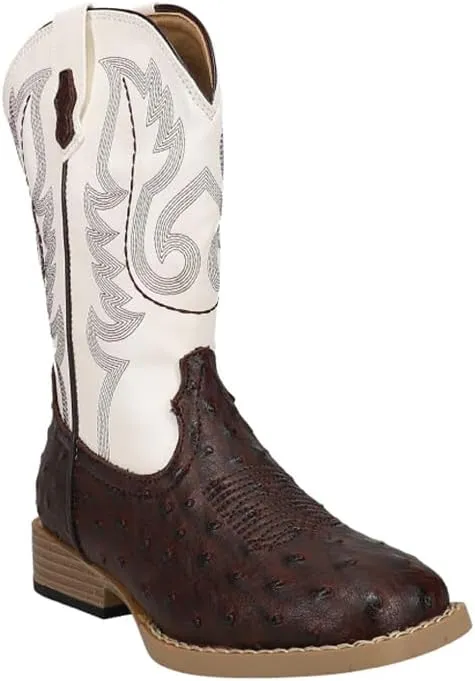 ROPER Infant Boys Cowbaby Bumps Round Toe Casual Boots Mid Calf - Brown