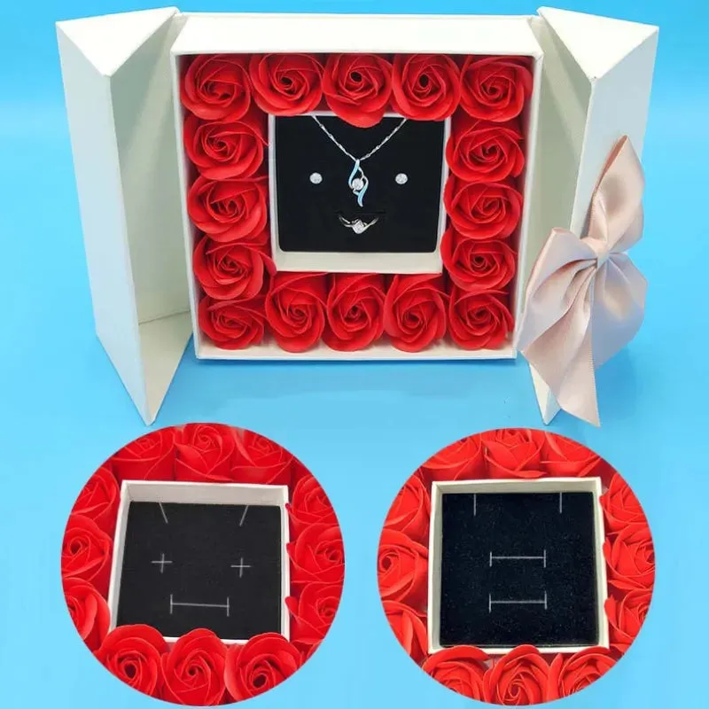 Rose double door jewelry gift box