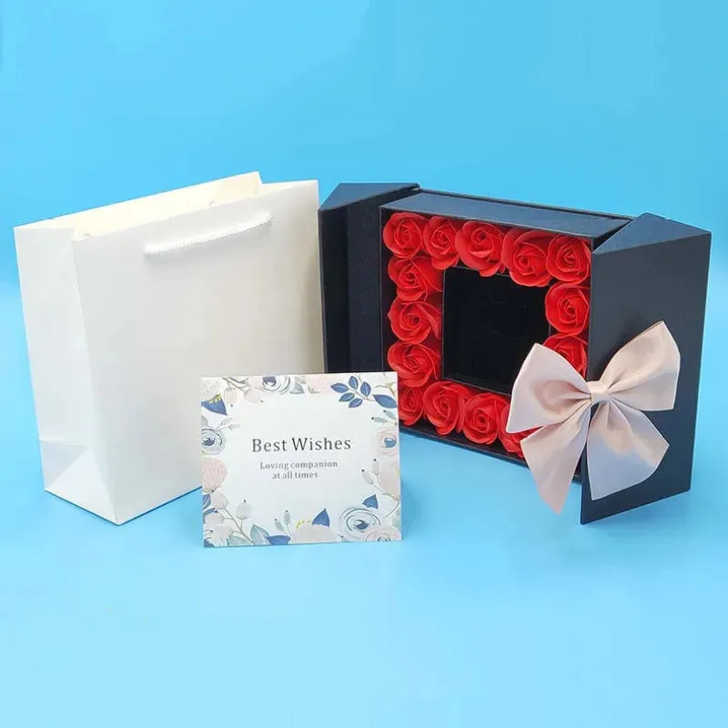 Rose double door jewelry gift box